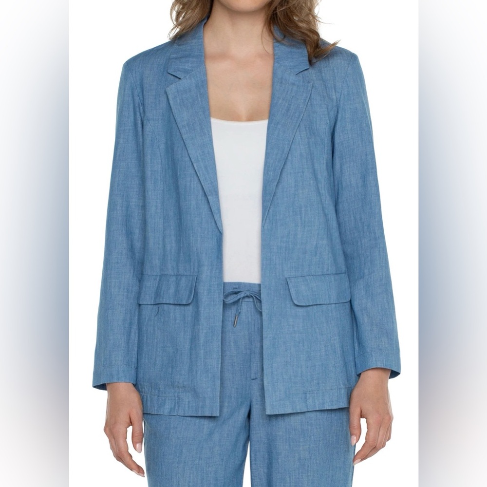 Liverpool Boyfriend Blazer Chambray